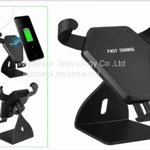Metal Air Vent Car Holder With Wireless Fast Charger thumbnail-2