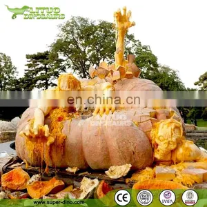Holloween Decoration of Fiberglass Giant Pumpkin thumbnail-1