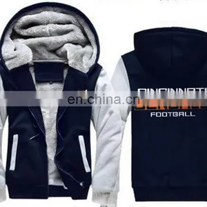 Hot Sale! American Football Jersey Zipper Hoodie Sports Jacket thumbnail-3