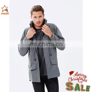 Machine Wash 50% PU 50% Polyester Simple Goose Down Jacket thumbnail-1