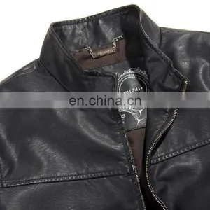 HOT BALCK MEN'S Lamb Skin Leather Classic Jacket Coat thumbnail-3