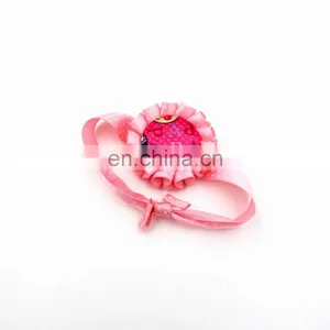 Lovely Custom & Eco-friendly Ribbon Rosette Flower Bracelet/wristband for Birthday Party thumbnail-1