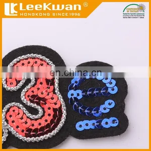 Sequin Embroidery Letter Patches,emoji Sequin Patches,embroidery Sequin Number Appliques thumbnail-5