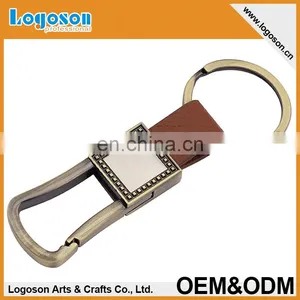 Promotional Souvenirs Custom Leather Keychain Keyring thumbnail-3