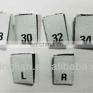 Centre Folded Edge Size Woven Labels Number Labels for Clothing thumbnail-1
