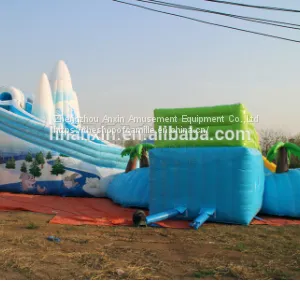 PVC Tarpaulin Material Inflatable Iceberg Park Water Park With Inlatable Pool and Inflatable Slip n Slide thumbnail-4