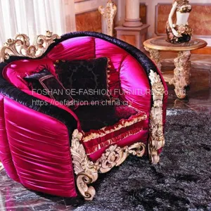OE-FASHION American Style Antique Style Red Latest Design European Style Sofa thumbnail-5