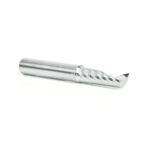 Carbide CNC Spiral 'O' Single Flute, Aluminum Cutting 10 Dia x 30 x 10 Shank x 76mm Long Up-Cut Router Bit thumbnail-2
