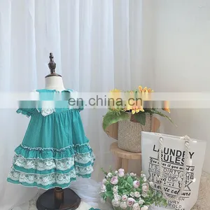 Spanish Lolita Princess Dress Baby Girl Clothes Lace Stitching Sweet Cute Dress for Girls Birthday Easter Dress Vestidos thumbnail-4