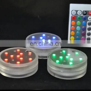 2021 Remote Control LED Lighting Base Event Party Decorative Multi Color Led Light Base Flower Pots Crystal LED Base Light thumbnail-2