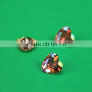 Fashion Jewelry Stone 12mm Round Olivine Zircon ab Stone thumbnail-4