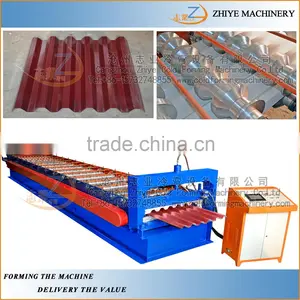 Trapezoidal Tile Sheet Roof Wall Panel Cold Forming Machine/Used Metal Roof Sheet Roll Forming Machine thumbnail-6