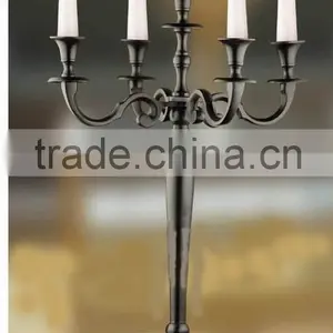 5 Lite Chrome Plated Wedding Candelabra thumbnail-4