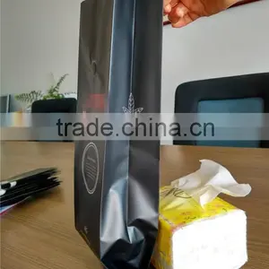 Side Gusset Laminated Plastic Printed Coffee Bean Packaging Bags With Valve 1KG thumbnail-2