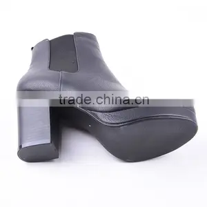 2016 Woman's Newest Stylish High Heel Wellington High Ankle Boots With Side Zipper thumbnail-6