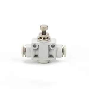 LSA 4mm 6mm 8mm 10mm 12mm One Touch Tube Push in Speed Controller Pneumatic Air Hose Fittings thumbnail-4