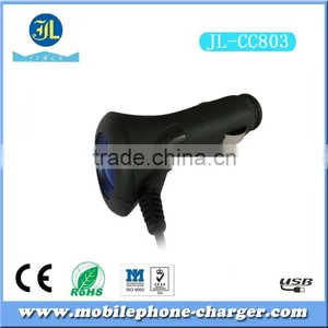 Fast Charging Mobile Phone Car Charger With Retractable Cable 1.5m thumbnail-3