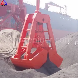 Enjue 25t 30t 15cbm Single Rope Marine Wireless Radio Remote Control Clamshell Grab Bucket With ABS CCS Class Certificate for Deck Ship Crane thumbnail-5