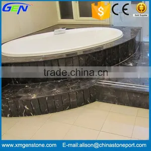 Factory Supply Natural Good Quality St Laurent Black Marble Tiles thumbnail-1
