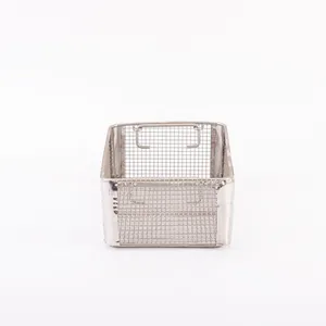 High Performance 304 Stainless Steel Woven Wire Mesh Storage Basket thumbnail-2