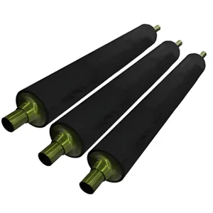 Pickling Line Squeeze Roll Acid Resistant Rubber Roller for Steel Strip Drying thumbnail-2