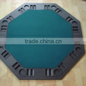 Green Plastic Moulded 2 Fold Poker Table Top thumbnail-2