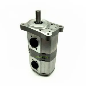 TIMEWAY Hydraulic Tandem Gear Pump CBQLQB-F532-F532-CFH Double Gear Oil Pump CBQLQB Series Spline Shaft 6Teeth thumbnail-3