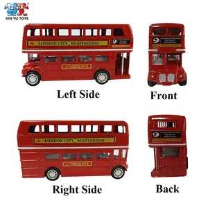 XINYU London Bus Diecast Cars 1:36 Scale Model Metal Vehicle Toys thumbnail-5