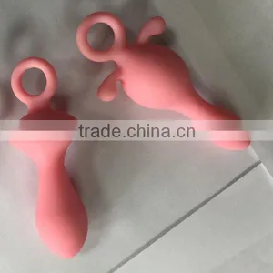 2016 Pink Color Adult Sexy Toys Triple Anal Training Butt Plugs Kit for Couple thumbnail-2