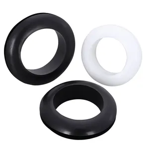 OEM Custom TPE/PVC/EPDM/SBR Rubber Cable Electrical Wires Protector Grommets Double-sided Black Sealed Ring Retainer thumbnail-3
