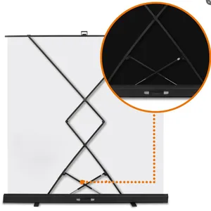 75Inch Indoor and Outdoor Portable Projector Screen With Stand for Movie,Office Presentations Projection Screen With Tripod thumbnail-2