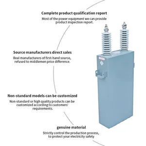 Dry Type High Voltage Capacitor 635V 40kvar With Overpressure Disconnector for Power Factor Correction thumbnail-3