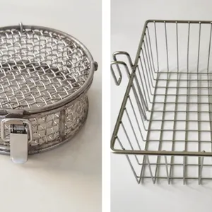 304 Stainless Steel Wire Basket 0.5mm Wire Diameter 2mm Mesh Opening 100x200mm for Filtration thumbnail-4