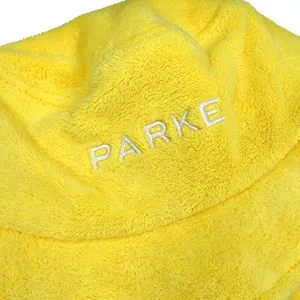 Plush Bucket Hats Custom Embroidery Logo Warm Fashion Bucket Hats thumbnail-2
