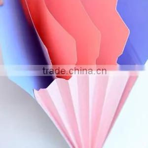 A4 Colorful Pvc Tab File Expanding File Folder With Button and 5 Pockets Very Suitable for Personal Work Supplier's Choice thumbnail-5
