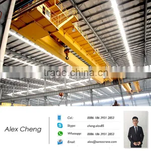 CE Certificated Comfortable Cabin and Remote Control 50 Ton Electric Trolley Double Girder Overhead Traveling Crane for Sale thumbnail-1