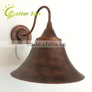 Matt Black Hat Shade Vintage Industrial Antique Wall Sconce thumbnail-2