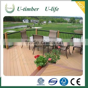 Wood Grain WPC Composite Decking for Yard thumbnail-2