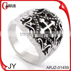 High Quality 316L Stainless Steel Material New Silver Ring Models For Men thumbnail-1