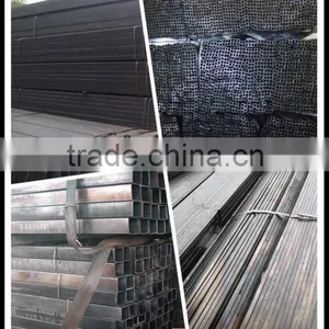 Black Annealed Square Steel Pipes/tubes Furniture Pipes Price thumbnail-1