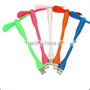 Creative USB Fan Flexible Portable Mini Fan and USB LED Light Lamp for Notebook and Computer thumbnail-1