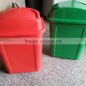 Hot Selling Plastic With Swing Lid Waste Bin Garbage Bin 30Ltr thumbnail-1