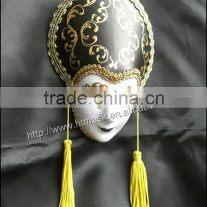 Hanging Ornament Plastic Venice Mask With Earrings Luxury Venetian Masks With Magnet for Party Carnival Decoration thumbnail-2