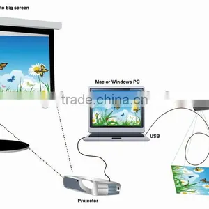 Classroom Document Scanner HS-5500C HD Visualizer With USB & VGA Interface Cheap Digital Document Camera thumbnail-1
