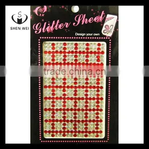 One Way Round Rhinestone Acrylic Stone Sticker thumbnail-1