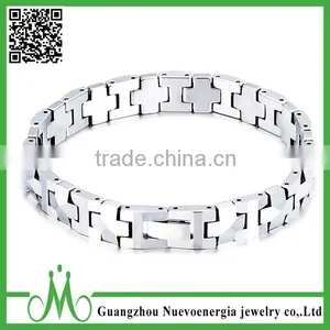 High Quality Unisex Tungsten Bracelet Metal Gold Plating Jewelry Trending Hot Products Thin Magnetic Bracelet thumbnail-6