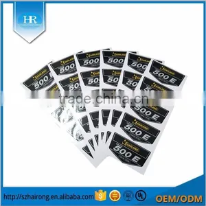 High Quality Customized Printing Strong Self Adhesive Composite Paper Tyre Label Sticker thumbnail-1