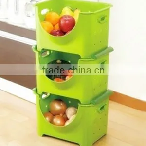 China Maker Sale Convenient Plastic Crates for Fruits and Vegetables thumbnail-1