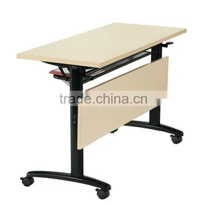 Office Meeting Training Folding Table With Wheels Computer Desk thumbnail-1