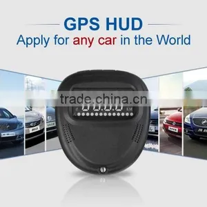 A1 2.0 Inch Car GPS HUD Head Up Display Vehicle-mounted Security System, Support Speed & Real Time & Altitude & Over Speed Alarm thumbnail-3